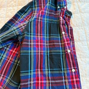 J. Crew Multicolor Plaid Shirt slim s